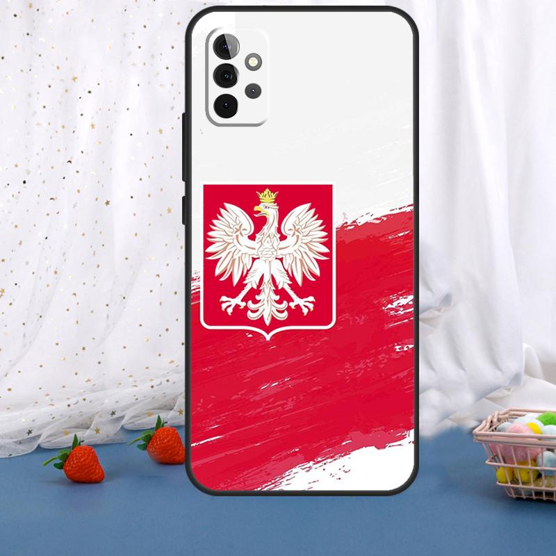 Poland Polish Flag For Samsung Galaxy A36 A26 A16 A05 A06 A54 A34 A14 A22 A32 A52 A55 A35 A15 A53 A13 A56 Case