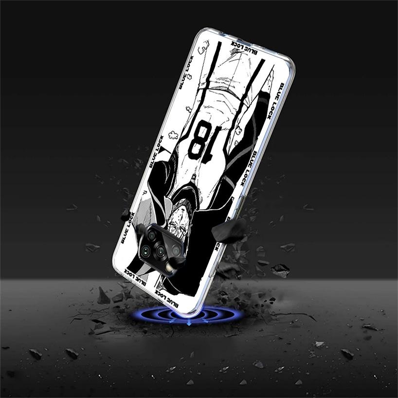Custodia per Telefono Anime Blue Lock Per Xiaomi Poco F7 Ultra X7 X6 X5 Pro M7 Redmi 15C 15 13C 13 12C 12 10C 10 9A 9C 9T 9 Guscio Poc