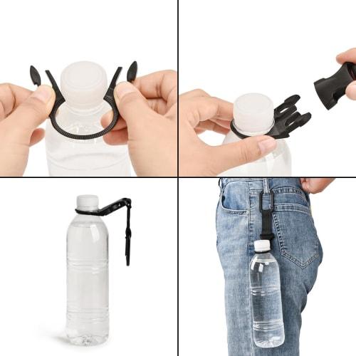 KAruim Water Bottle Holder with Carabiner, Set of 3, Drink Holder for Outdoor Activities, Mountaineering, Camping, Hiking, Travel, Hydration, Easy Att