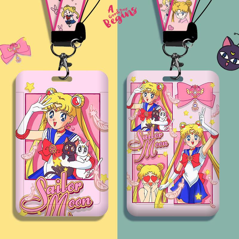 Anime Game Activity Character Cute Key Lanyard Neck With Lanyard Card Id Badge Keychain Keychain Keyring
