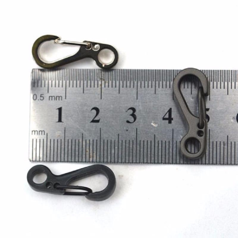 2Pcs Camping Equipment Survival Carabiner Snap Spring Clip Outdoor Hiking Keychain Clip