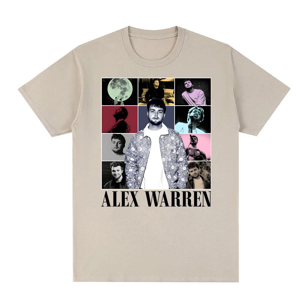 Alex Warren T-Shirt Summer Casual fashion Tshirt Popular High Quality Graphic Printing Singer's same style 100%CottonTops