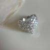 Xiaohongshu Popular Vintage Full Diamond Love Ring Light Luxury Niche High-end Sense Super Exquisite Ring