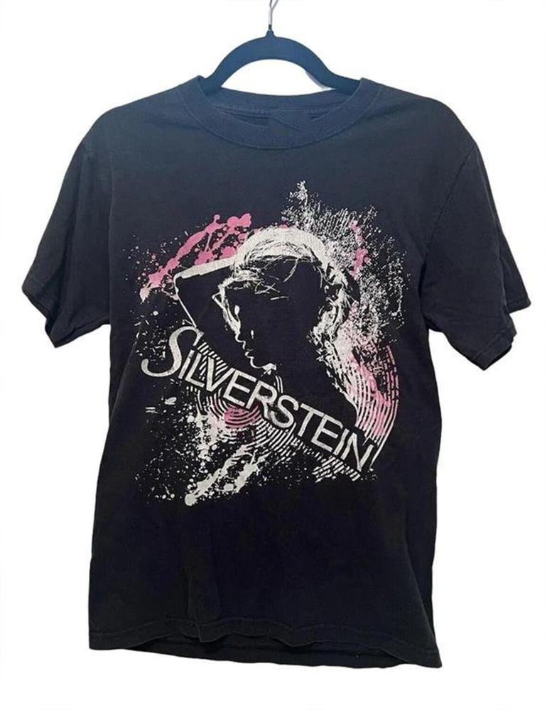 ГРУППА Silverstein Rock Band Концертный Тур Футболка ВСЕ Размеры S5XL MR410 Унисекс Футболка L
