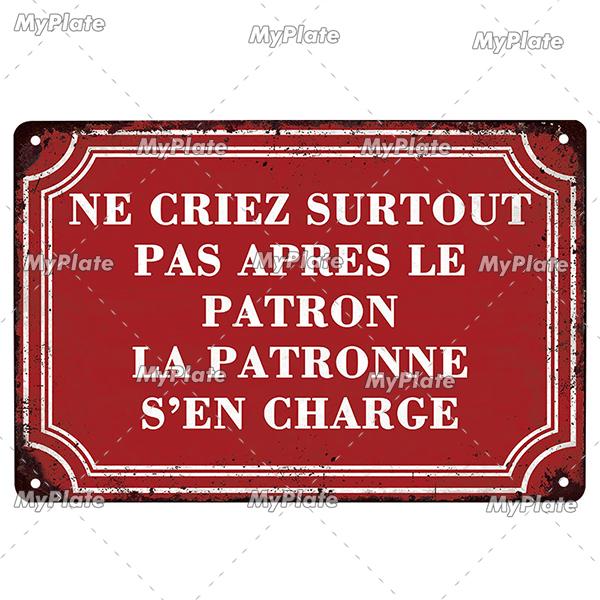 France Poster Vintage Plaque Tin Sign Metal Sign Wall Decor For Bar Plate Crafts Art Poster Custom