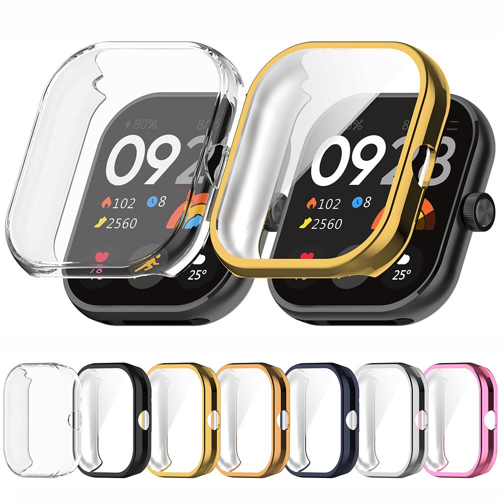 TPU Hülle Smartwatch-Armband Hülle Weiche Uhrenschutzhülle Sturzsicher Vollständige Abdeckung Schutzhülle Staubdicht für Redmi Watch 4
