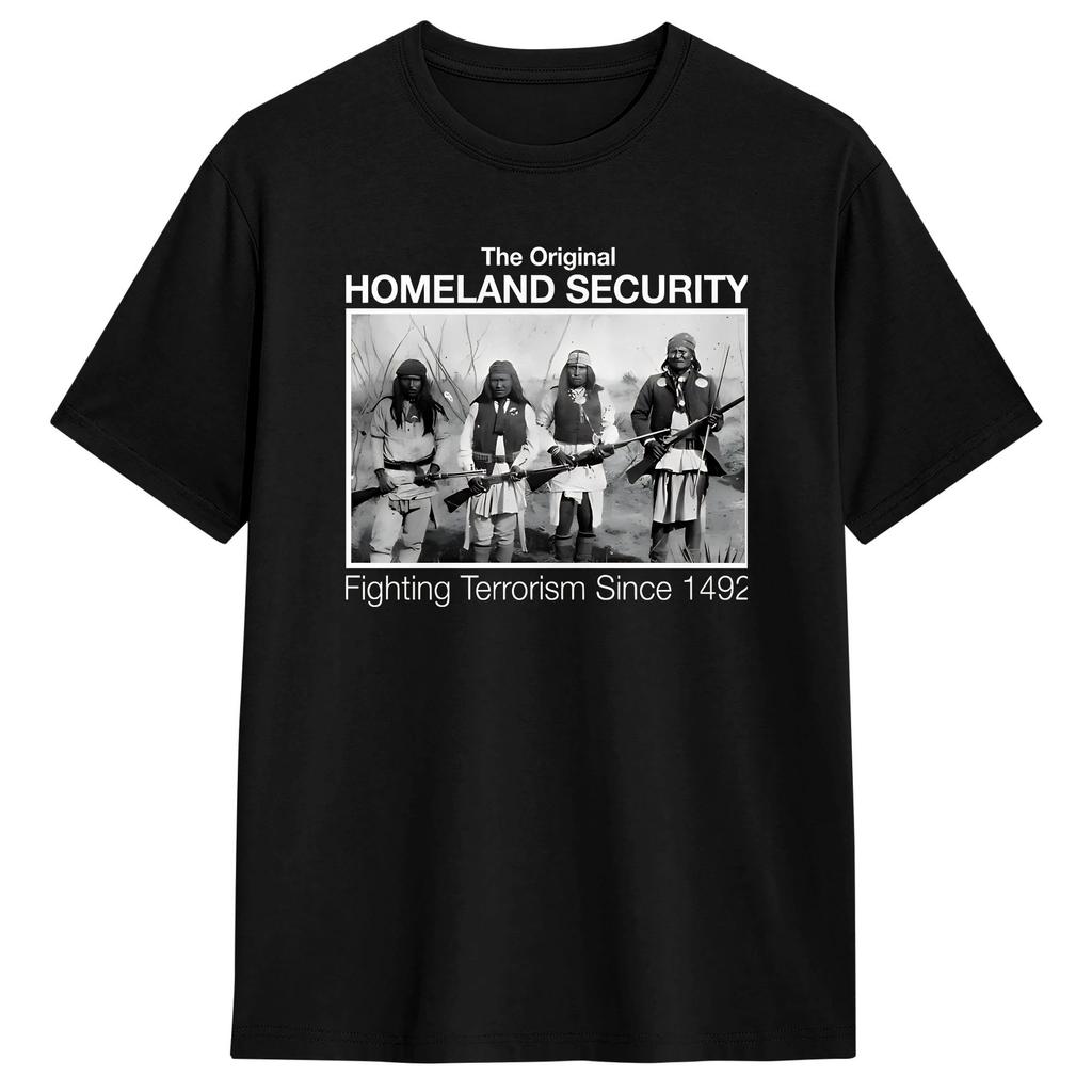 Homeland Security Fighting Terrorism T Shirt Summer Popular TShirts Pure Cotton Round Neck Clothing Short Sleeve Classic Tops