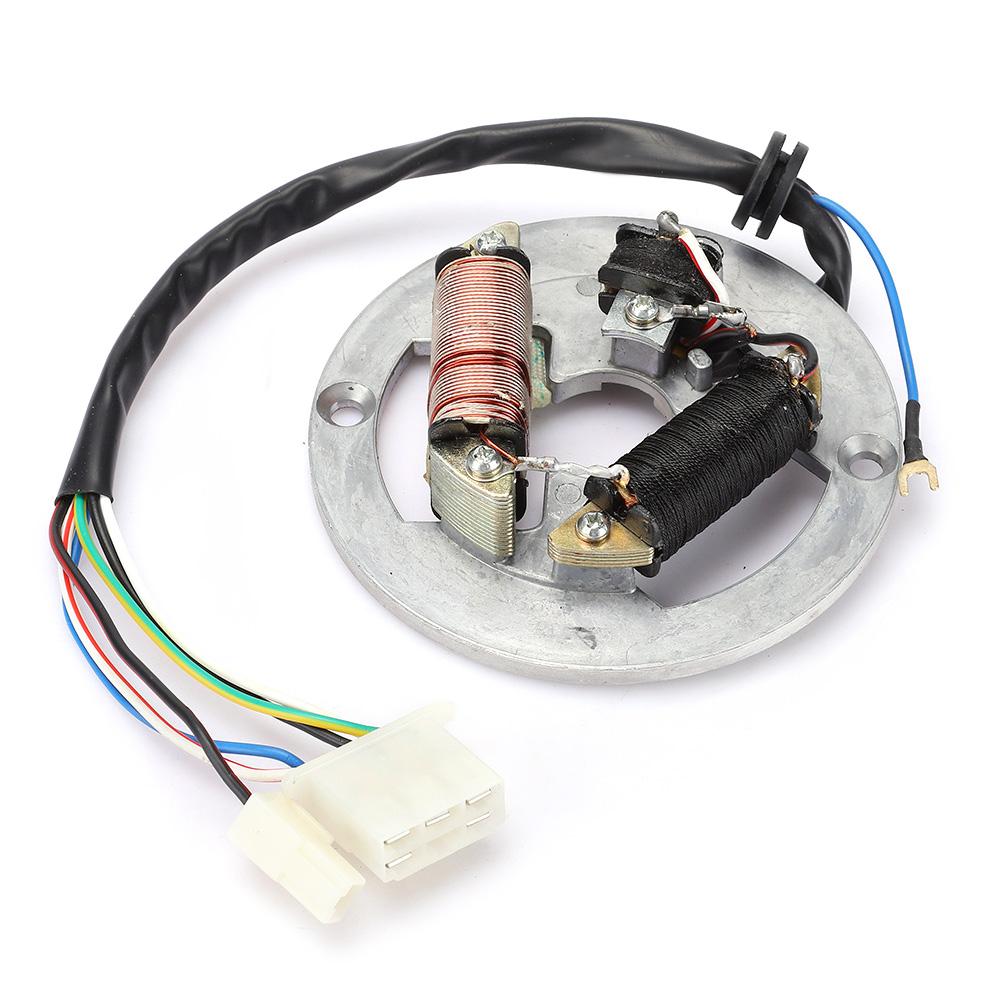 Double Coil Ignition Magneto Stator Plate Accessory Fit for Yamaha PW80 Motorcycle Bike