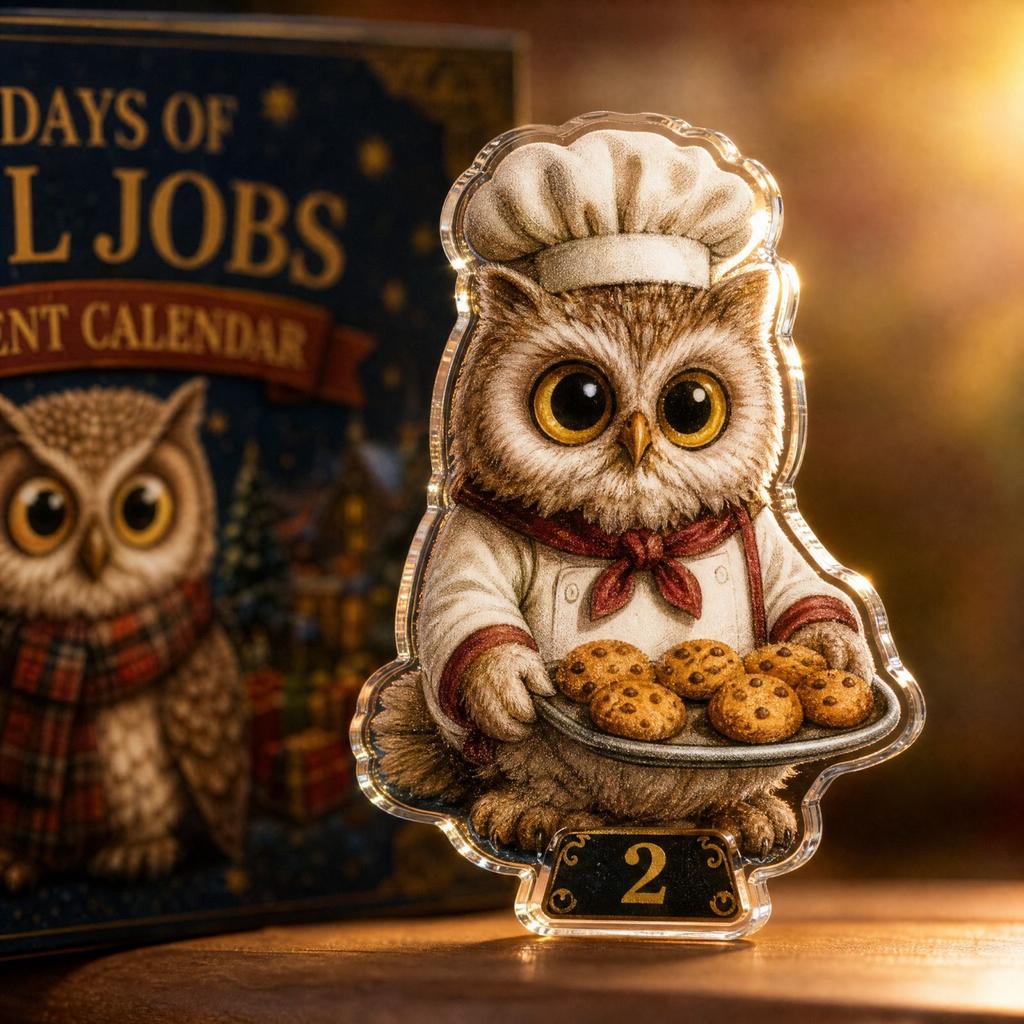 Day Countdown Calendar with 2D Acrylic - Daily Surprise Gift for Kids Adults