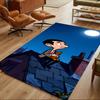 Mr.Bean Expressive Facial Features Cleanable Rug Soft Plush Water-resistant & Washable Corridor & Entryway Bohemian Boho Style Housewarming Gift Idea