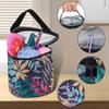 Round Weave Tools Accessories Sewing Bag Knitting Projects Organizer for Yarns Yarn Storage Bags with Zipper Sewing Needles Handbag