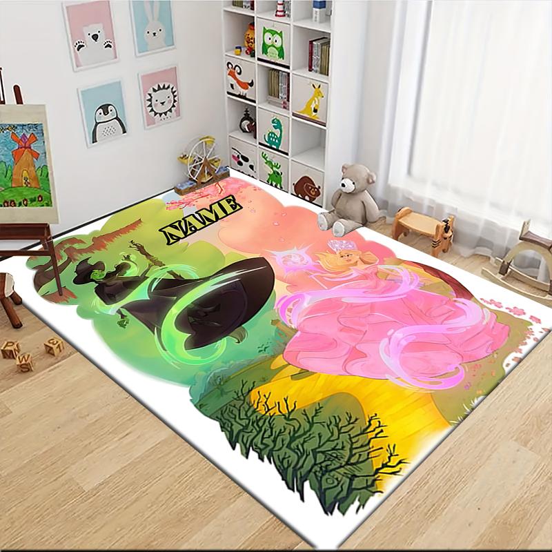 Custom Name Magic City Carpet Rug Customizable Soft Washable Anti-Slip Home Living Room Sofa Mats Personalized Rug. 0909329