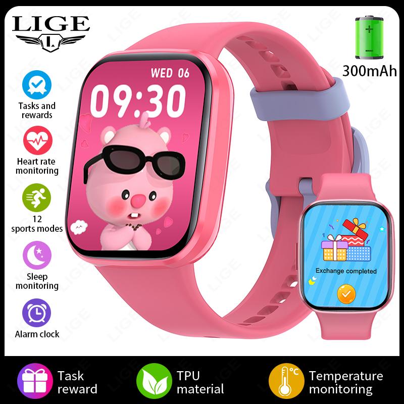 Kids Smart Watch for Age 5-12 Kids Gifts Sleep Tracking Wake-up Reminder Pedometer Flashlight Smartwatch Childen Watches