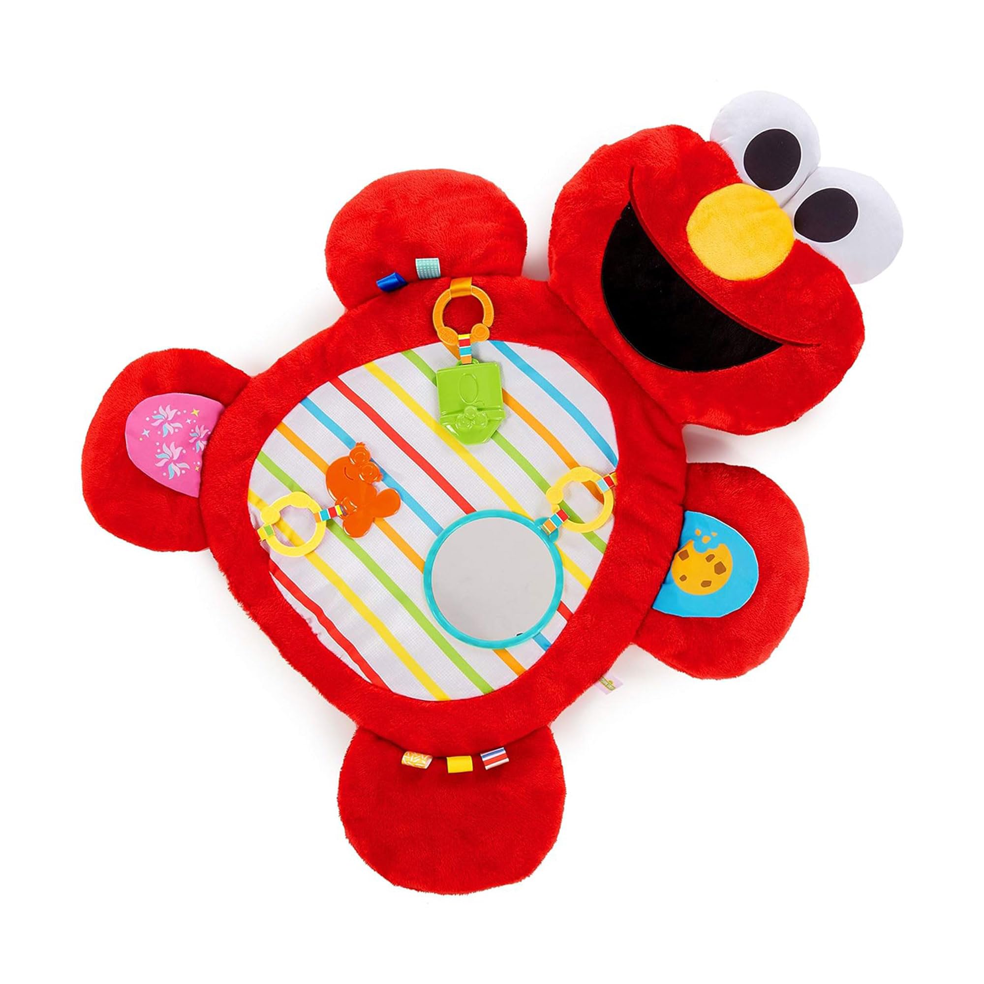 

Bright Starts Sesame Street Tummy Time Elmo Prop Mat Baby Nap Teething (0 Months, Mat, Mat, Mat, Rattle, Red, 12040)