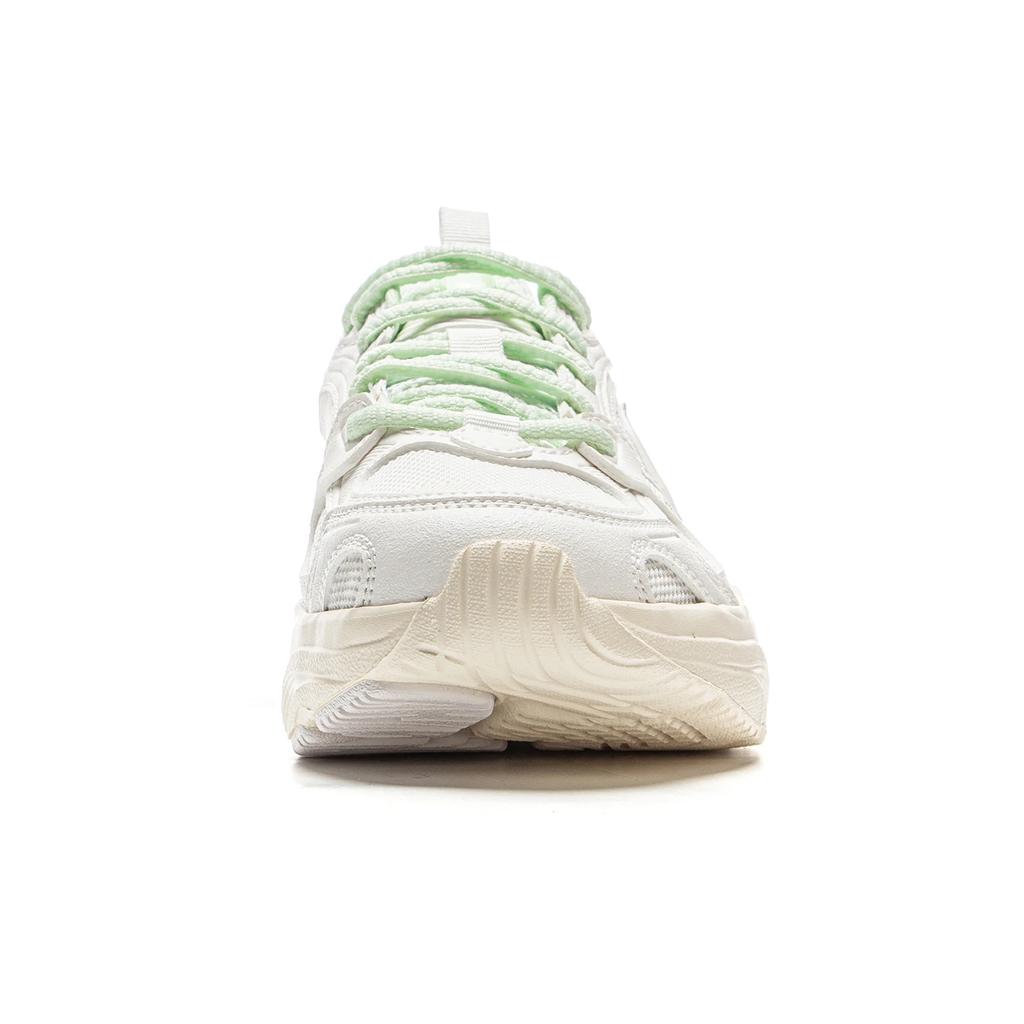 New LiNing Meteor 2K Slip Resistant, Abrasion Resistant, Breathable Low Top Chunky Sneakers Women's Mist White AGCV114-1