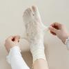 1Pairs Cotton Two-Toed Socks Lace Tabi Sox New High Tube Socks  Women