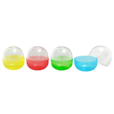 Amiuse 65mm Empty Capsules for Gachapon Vending Machines 4-Color Assortment Red Blue Yellow Green 10 Pieces