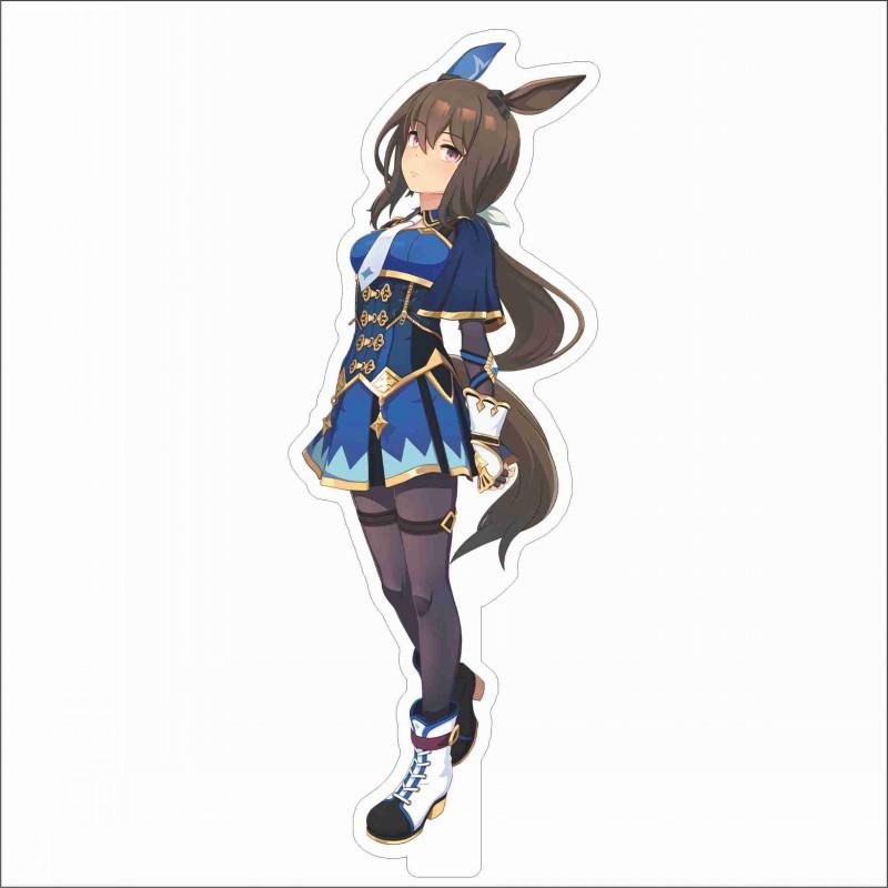 Japan Beautiful Derbil 15 Cm Cartoon Characters Acrylic Double-sided Stand Model Kawaii Cute Office Decoration Panel Permanent Recording Fans