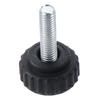 Heavy Duty M6 x 20mm Hand Bolt Knobs Plastic Black Clamping Knobs Metric Round Head Knurled Knobs for Quick Remove