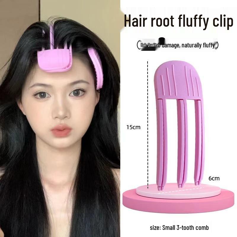 

Effortless Hair Volumizing Clip: Non-damaging, Shaping Comb for Fluffy Bangs and Root Styling.