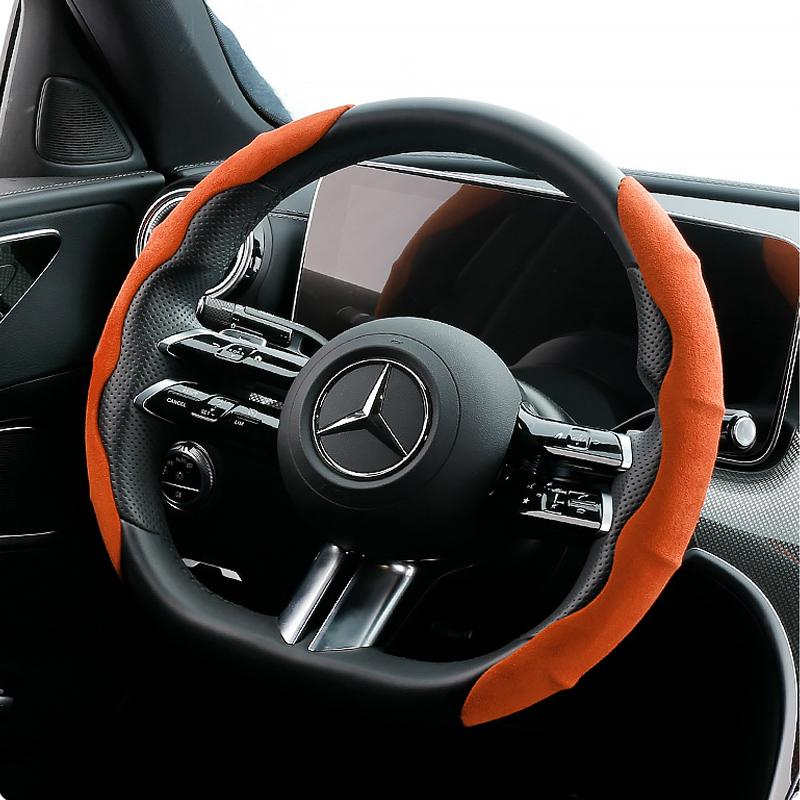 38cm Steering Wheel Cover Deer Fluff 15inch Non-Slip Steering Wheel Booster Cover Auto Car Accessories Cubre Volante