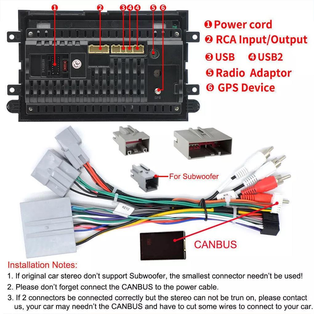 Carplay Android 13.0 Car Radio Stereo Automotive Multimedia Player WiFi GPS Navi For Ford F150 F250 F350 E250 2004-2014
