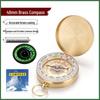 Pure Copper Luminous G50 Pocket Watch Compass with Flip Cover for Outdoor Activities