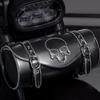 Sac de guidon de moto Sacoche à outils étanche Vélo rétro Harley Accessoire de rangement pour équitation en extérieur
