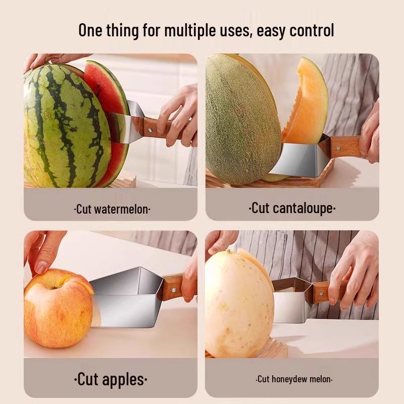 Triangular Watermelon Slicer - Multifunctional Stainless Steel Fruit Cutter
