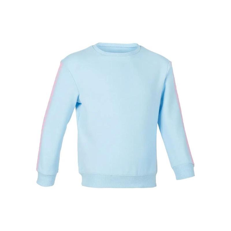 

DECATHLON Crew Neck Casual Colour-Blocked Long Sleeve Sweatshirt Sky Blue/Light Crystal Pink Baby & Child 73-75