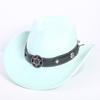 Popular European and American Classic Suede Western Cowboy Hat Men's and Women's Fashion LO Style Peach Heart Cowboy Hat