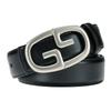 New Women's Belt Smooth Buckle Belt for Women's Pure Cowhide Versatile Simple Denim Suit Skirt Belt