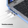 For MacBook Air 13 Inch (2025)/(2024)/(2022) M2 A2681 Laptop Case PC+TPU Kickstand Heat Dissipation Cover
