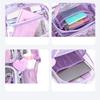 Transparenter Schulranzen Grundschulrucksack Junior High School Mädchenrucksack Leichter Wasserdichter Rucksack