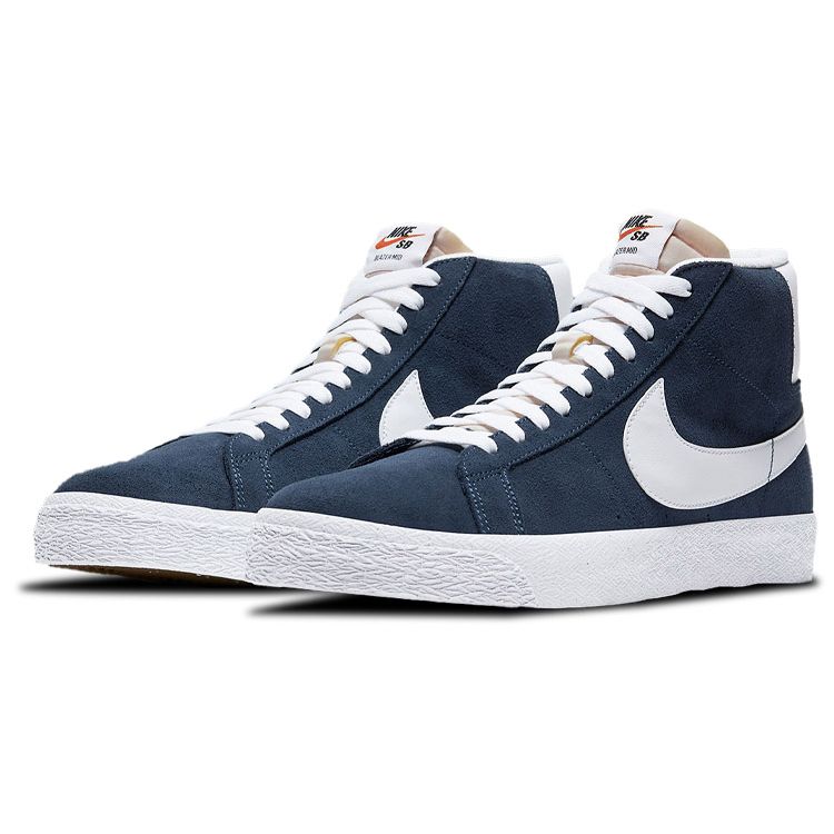 Nike Zoom Blazer Mid SB Marineblå Unisex Sneakers Blå Svart Universitetsrød 864349-401