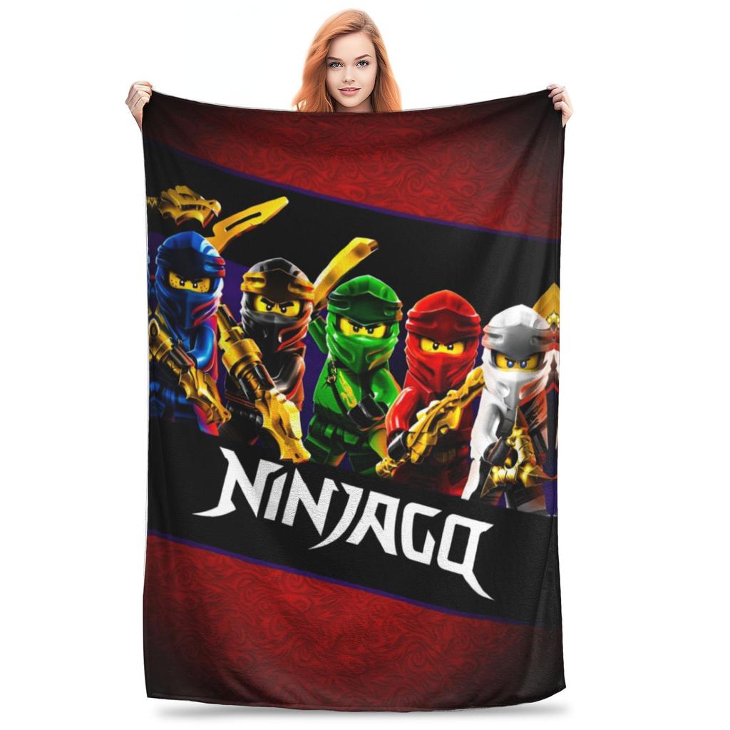 Ninjagos Blanket Cover  Flannel Throw Blankets Airplane Travel Decoration Ultra-Soft Warm Bedspreads