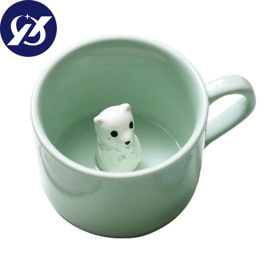 3D Effect Water Mug Exquisite Ceramic Creative Animal Decor Milk Cup