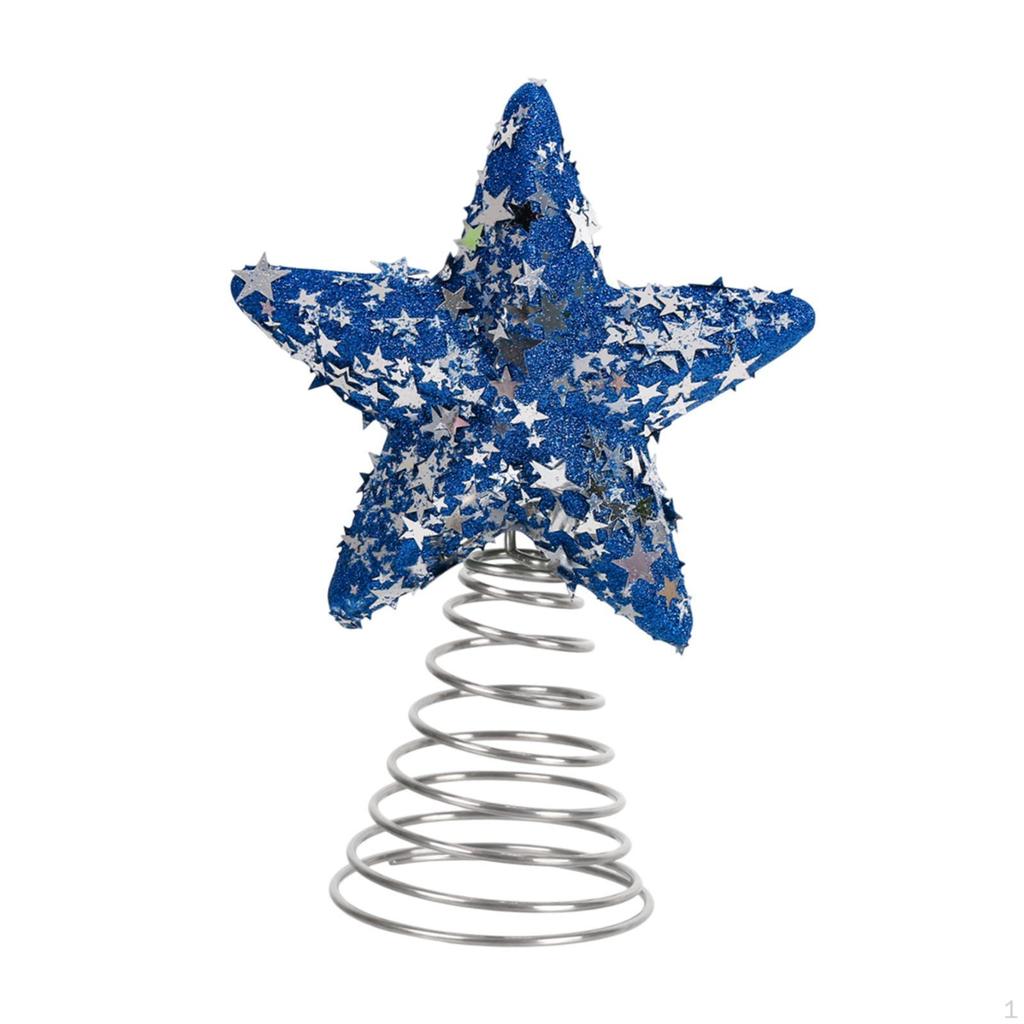 Christmas Tree Topper Decoration Romantic Unique Star Treetop Xmas Decor for Cafe