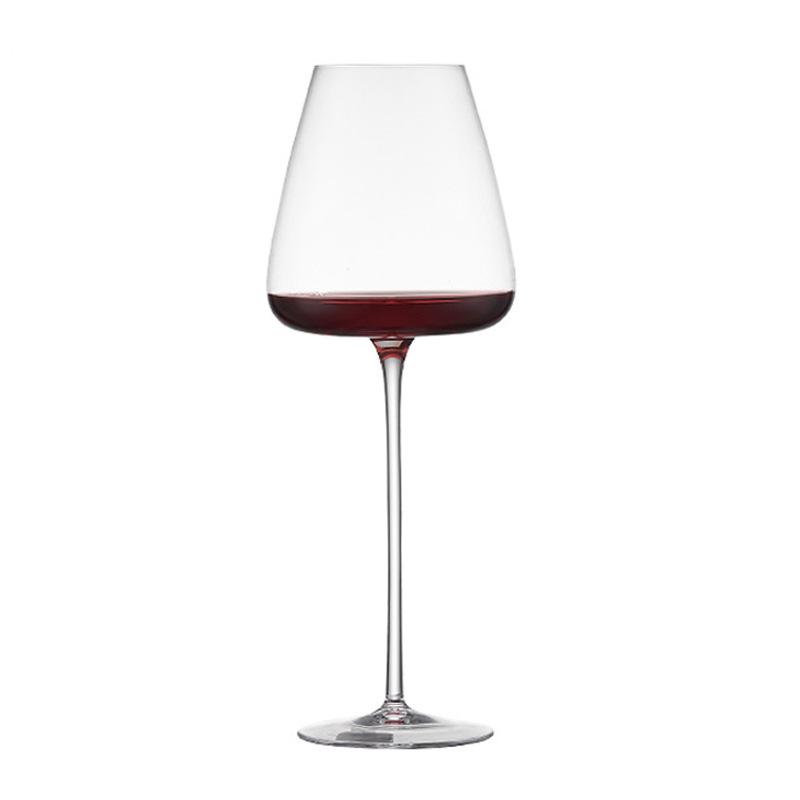 Collection Level Handmade Red Wine Glass Ultra-Thin Crystal Burgundy Bordeaux Goblet Art Big Belly Tasting Cup