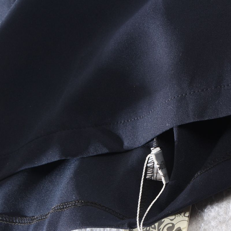 French Style Thin Cotton Contrast Color Polka Dot Elegant Dress