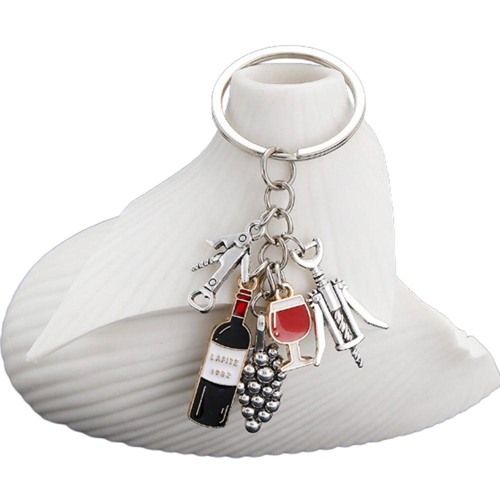 1pc Trendy Drip Oil Grape Wine for Woman with Cute Charm, Decorative Accessory for Keys, Bags & Backpacks Gift Bag Charm