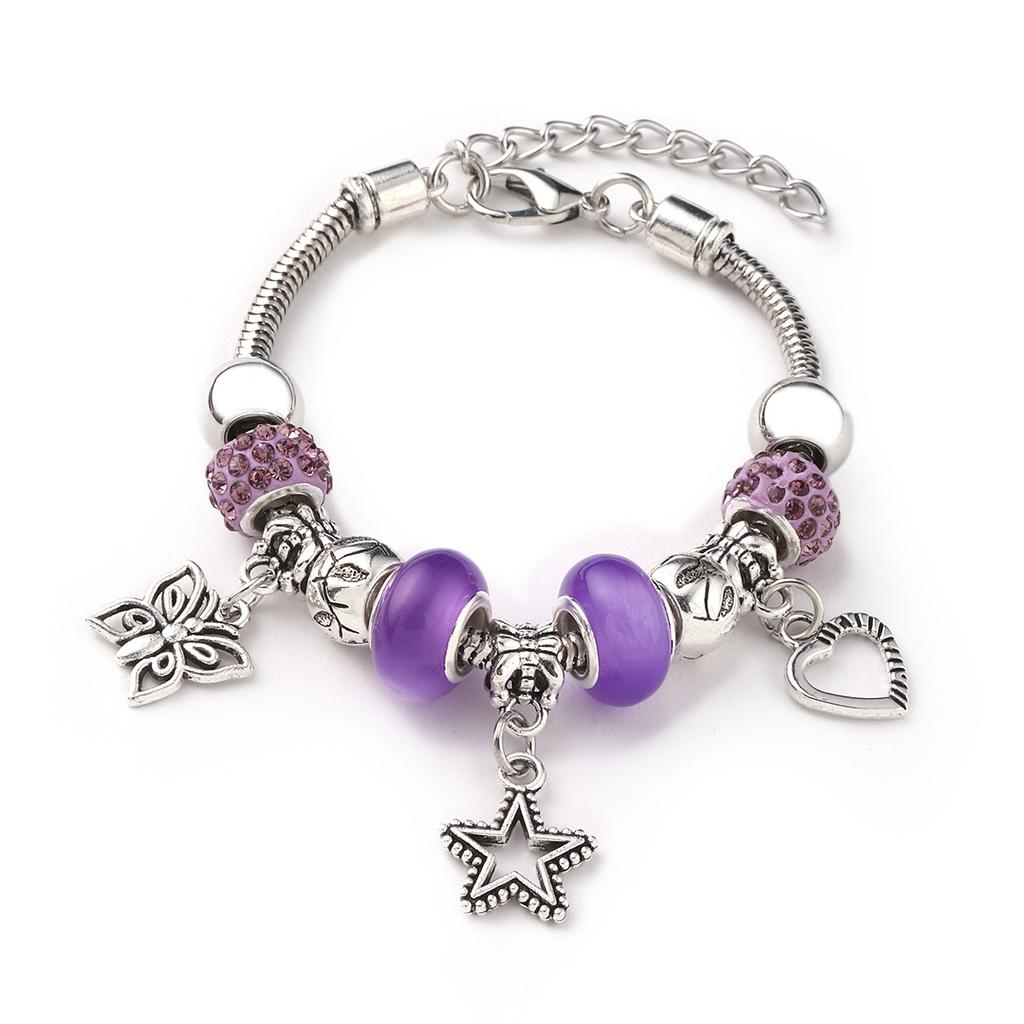 Creative Butterfly Star Charm Bracelet Fashion Jewelry Gift for Women and Girls