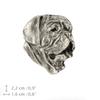 Dogue de Bordeaux, Französische Mastiff, Bordeauxdogge - Hunde-Brosche in einer Geschenkbox, eleganter Anstecker, Revers-Anstecker für Jacke der Marke Art-Dog