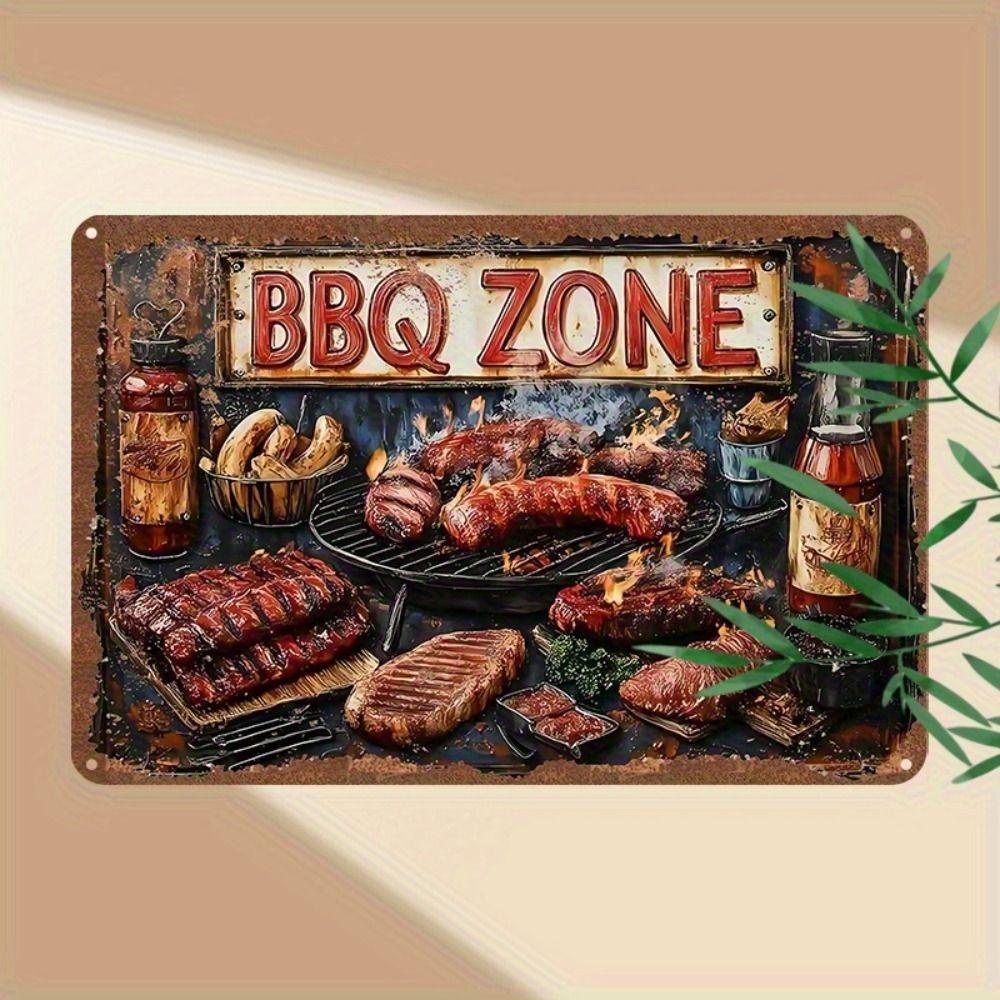 Metal Wall Art Decor, Vintage Tin Sign, Home Bar Man Cave Decoration 20x30cm