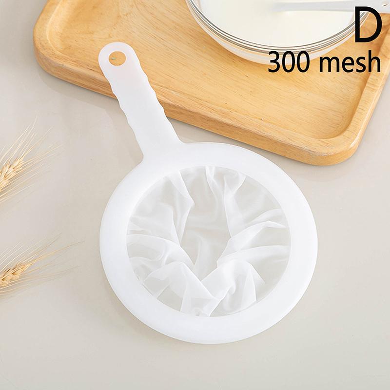 100/120/200/300/400 Mesh Washable Nylon Ultra Fine Filter Mesh Strainer Spoon Sieve Soy Milk Juice Coffee Tea Filter