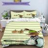 3pcs Duvet Cover Set (1*Duvet Cover + 2*Pillowcase, Without Core), Pettersson und Findus Print Bedding Set, Bedroom Decor, All‑Season, Birthday Gift