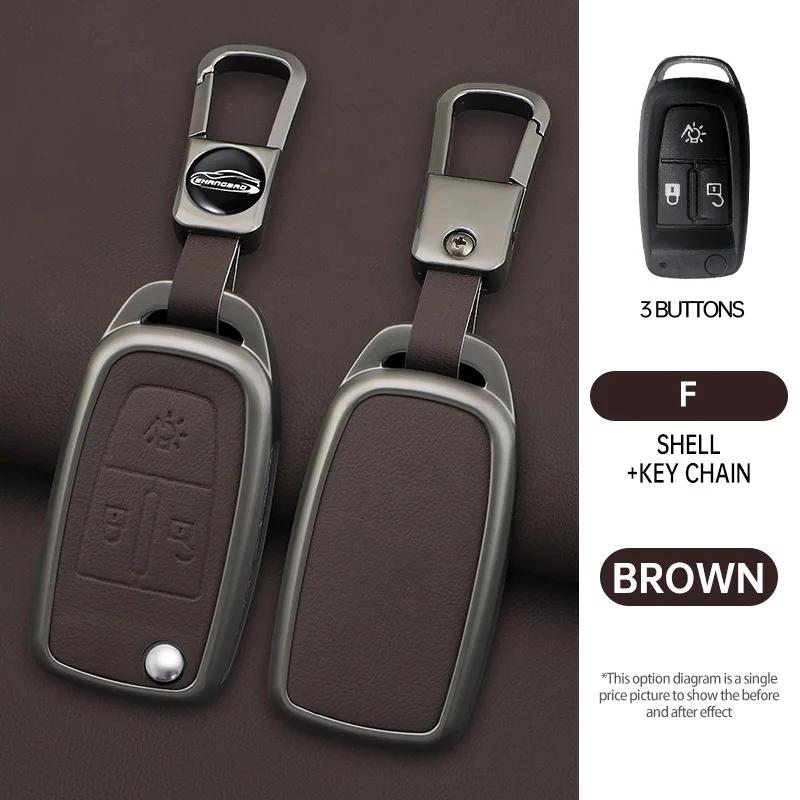 Zinc Alloy 3 Buttons Folding Car Key Cover Protector Case for DAF 106 CF Euro 6 2022 XG XF Flip Remote Keychain Truck Accessorie