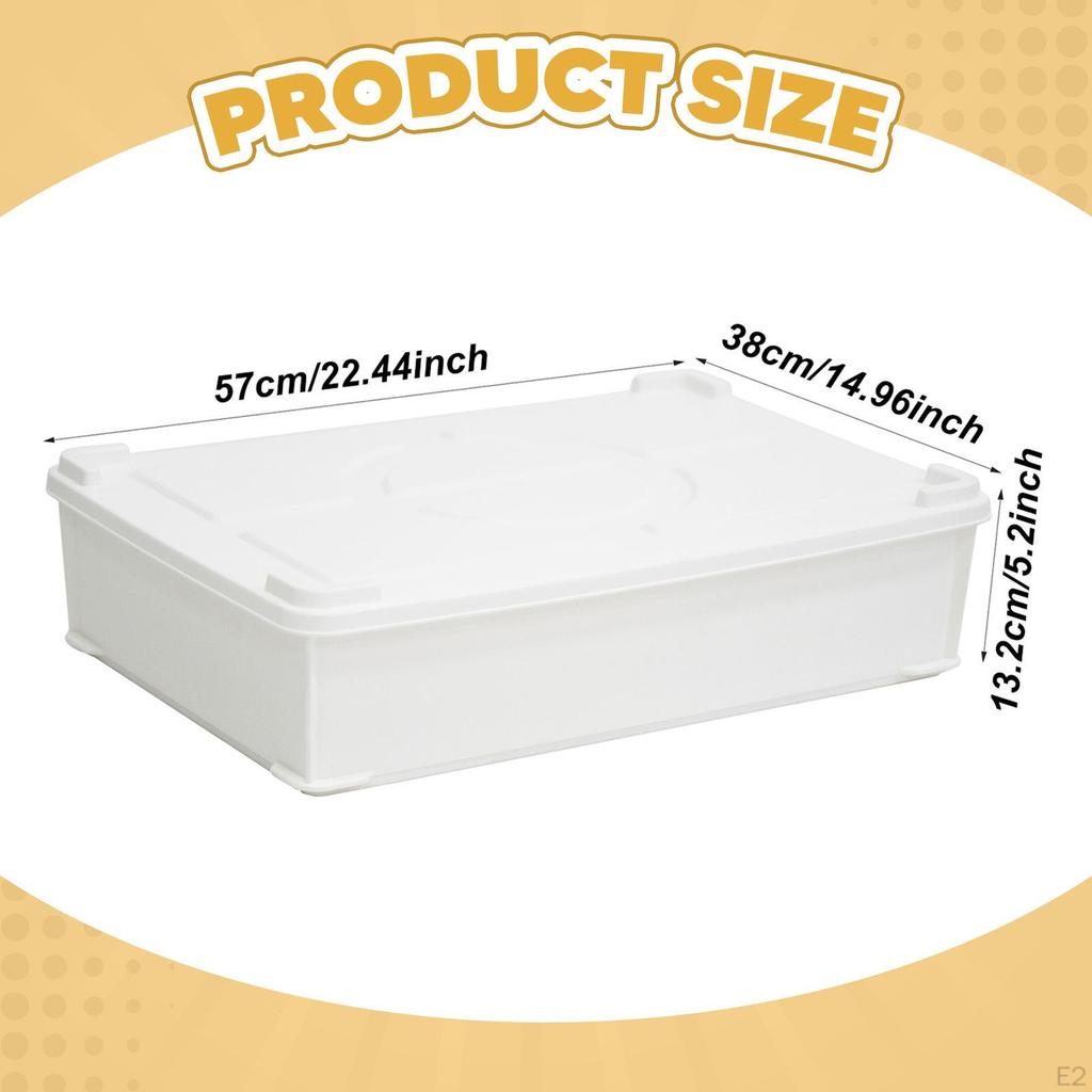 Fermentation Box for Storing Ingredients, Organizing Pizza , Bread, Stackable Container with Lid,