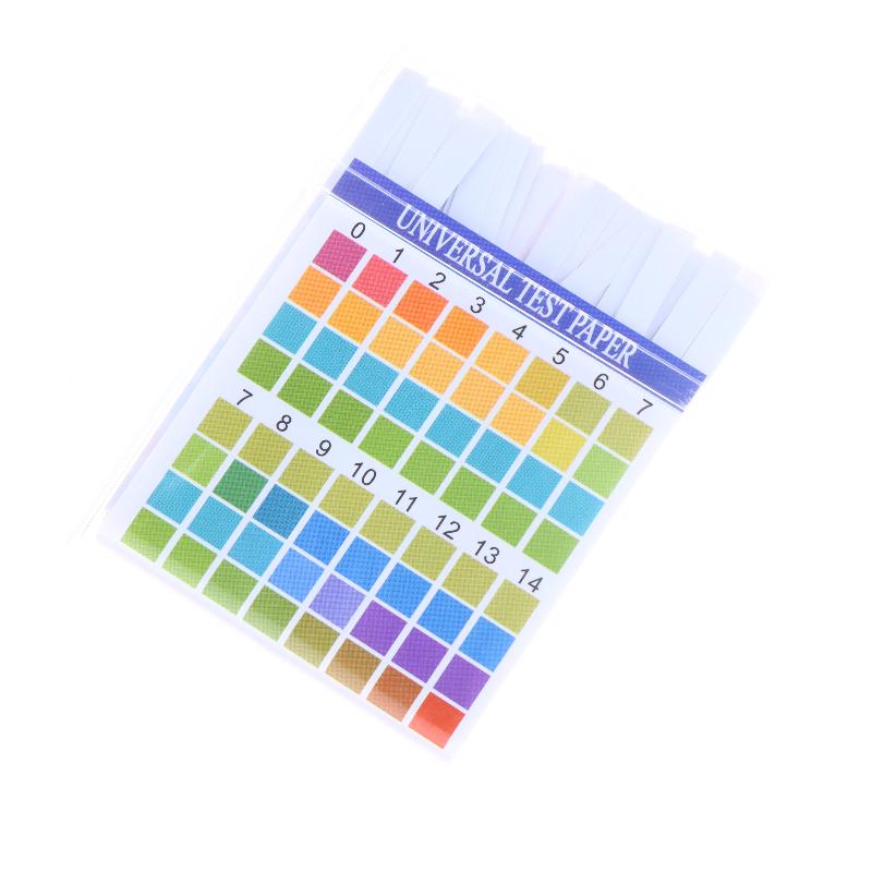100Pcs Ph Test Strips 0-14 Universal Strips To Test Water Quality For Swimming Pools Hydroponics Aquarium Soil Urines