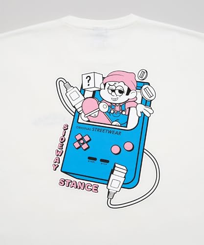 IMPROMES Casual SIDEWAYSTANCE Short Sleeve Game Print T-Shirt, Men's, Black